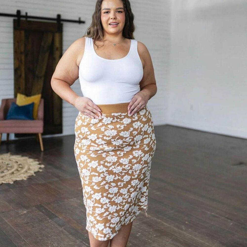 POLAGRAM Kiss From a Rose Knit Pencil Skirt, NEW!! Size 2XL